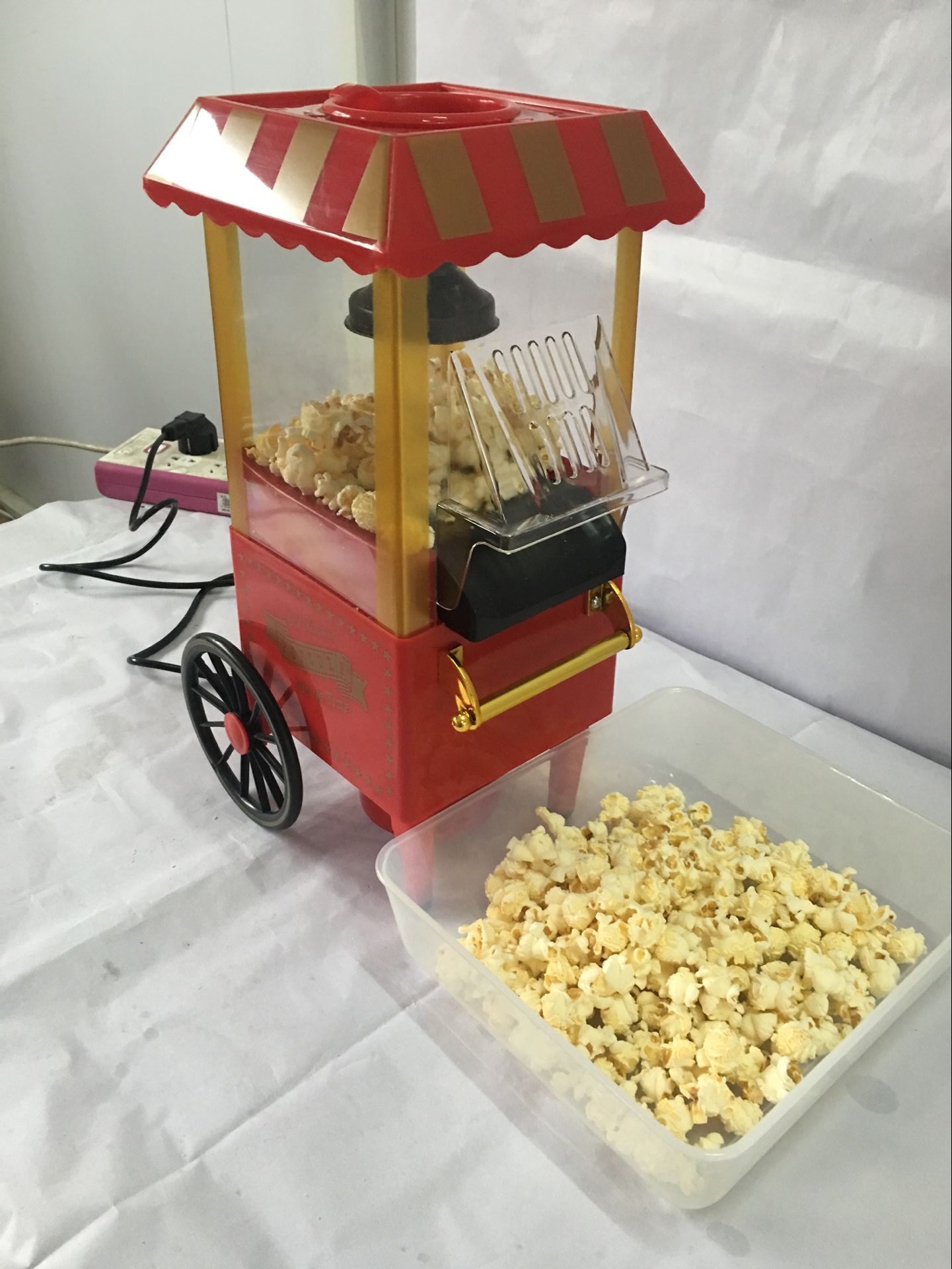 Household Trolley Popcorn Machine Creative Gifts Family Popcorn Machine Factory Foreign Trade European and American Standard Factory Wholesale Household Trolley Popcorn Machine Creative Gifts Family Popcorn Machine Factory Foreign Trade European and American Standard Factory Wholesale