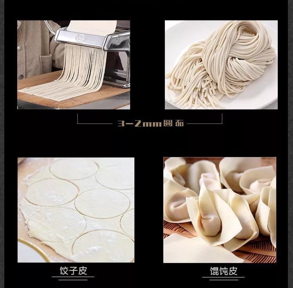 Factory Direct Sales Three-Knife Noodle Press Hand-Operated Household Noodle Press Manual Noddle-Made Machine Pressure Noodle Noodle Maker Dumpling Wrapper Factory Direct Sales Three-Knife Noodle Press Hand-Operated Household Noodle Press Manual Noddle-Made Machine Pressure Noodle Noodle Maker Dumpling Wrapper