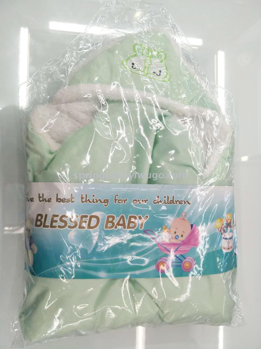 Factory Direct Sales Super Soft High-Quality White Baby Baby&#039;s Blanket Hug Blanket Fluffy Baby Anti-Kick Quilt SPRING LADY