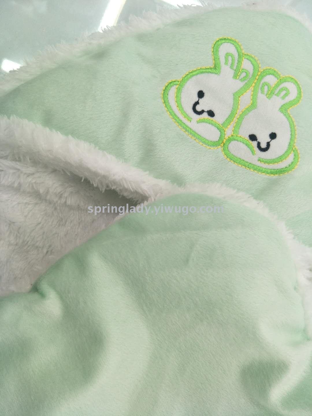 Factory Direct Sales Super Soft High-Quality White Baby Baby's Blanket Hug Blanket Fluffy Baby Anti-Kick Quilt SPRING LADY
