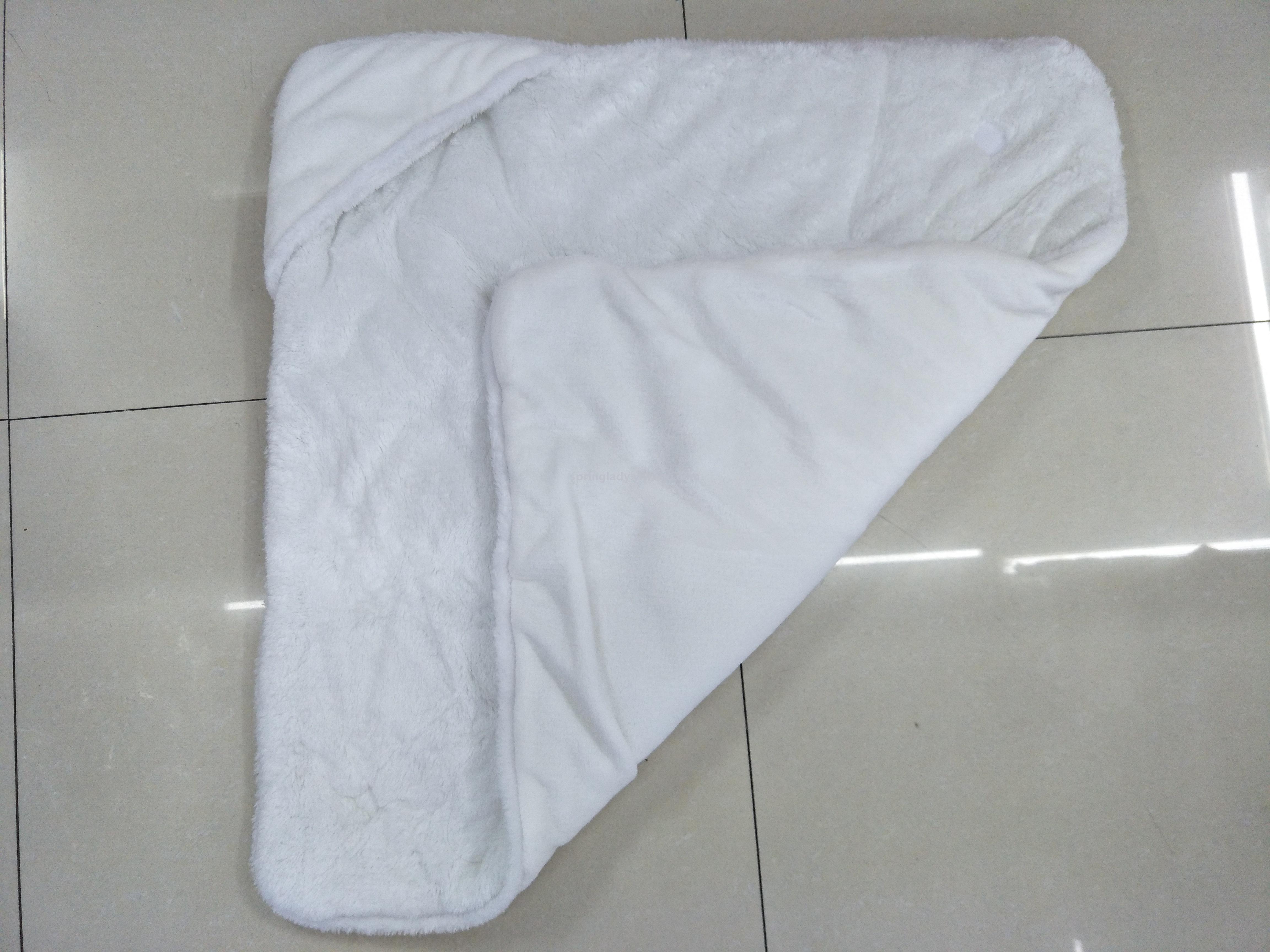 Factory Direct Sales Super Soft High-Quality White Baby Baby's Blanket Hug Blanket Fluffy Baby Anti-Kick Quilt SPRING LADY