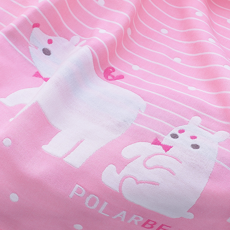 Bamboo Fiber 6-Layer Gauze Baby Quilt Baby Home Textile Baby's Bath Towel Six-Layer Jacquard Gauze Children's Duvet
