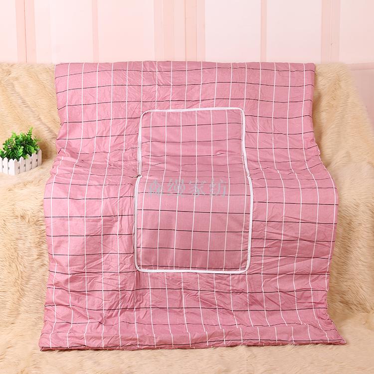 Chemical Fiber Throw Pillows Quilt Plaid & Printed Lumbar Support Pillow Mat Car Air Conditioner Quilt Factory Direct Sales