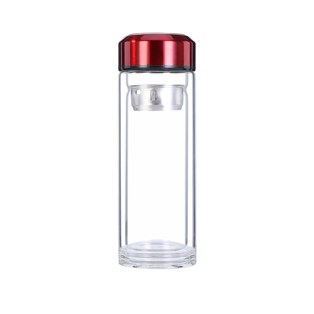  Wholesale Glass Cup Gift Double Creative Glass Men and Women Business Portable Tea Cup