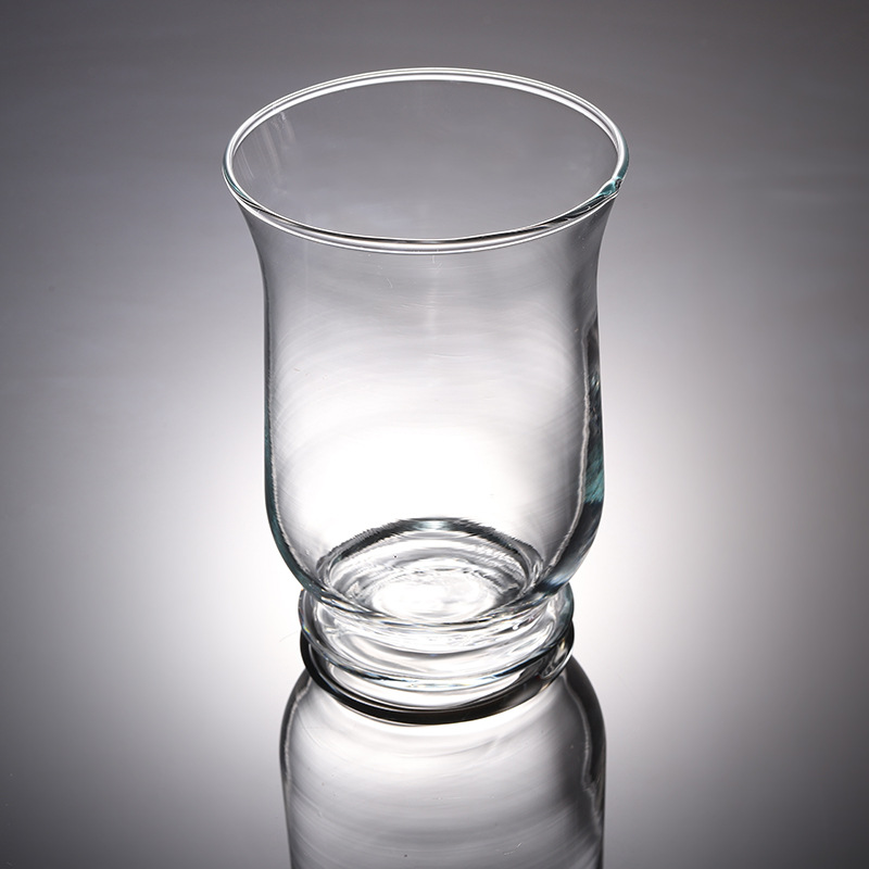 Manufacturers Supply Customizable Trumpet Transparent Glass Cup Waist Drum Type Storm Lantern Candle Cup DIY Candlestick Cup Manufacturers Supply Customizable Trumpet Transparent Glass Cup Waist Drum Type Storm Lantern Candle Cup DIY Candlestick Cup