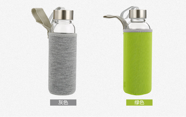  High Temperature Resistant Fashion Water Cup Portable Sports Water Bottle Creative Glass Cup Tea Cup Glass Logo
