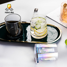  European-Style Vintage Embossed Phnom Penh Taiyanghua Glass Cup Heat-Resistant Breakfast Cup Fruit Decorative Wine Glas