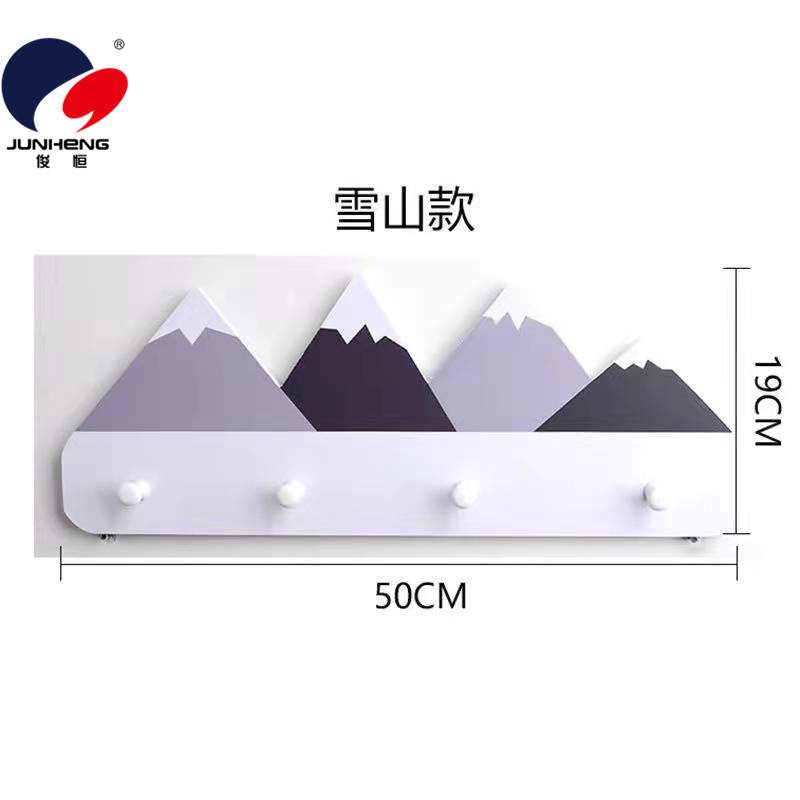 INS Nordic Style Creative Home Wood Plastic Hat-and-Coat Hook Cartoon Animal Wall-Mounting Decoration Children's Room Wall Decoration Pendant