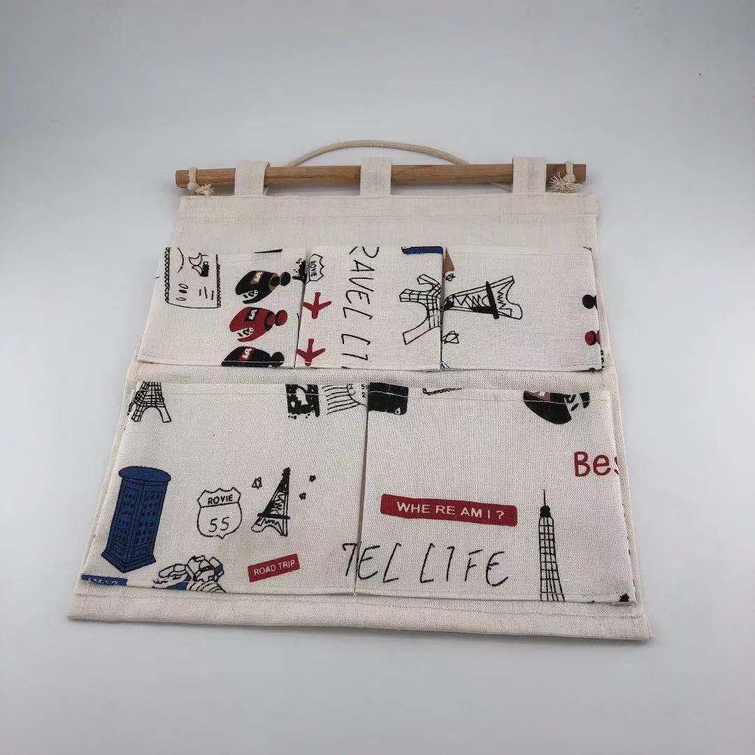 Factory Direct Sales Wall-Mounted Wall Bag Organizing Bag Wardrobe Door Rear Sundries Bag Wall Storage Bag Can Also Be Customized by Sample