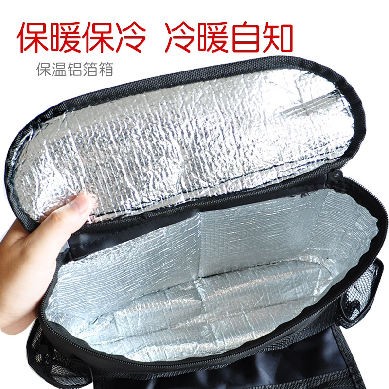 Car Thermal Bag Large Capacity Car Refrigerated Ice Pack Sundries Shopping Bags Car Chair Back Bag Folding Hanging Storage Bag