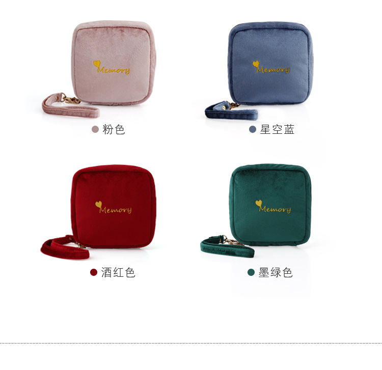 Sanitary Pads Sanitary Napkin Storage Bag Portable Coin Purse with Handle Pads Bag Sundries Storage Bag Stall Storage Bag