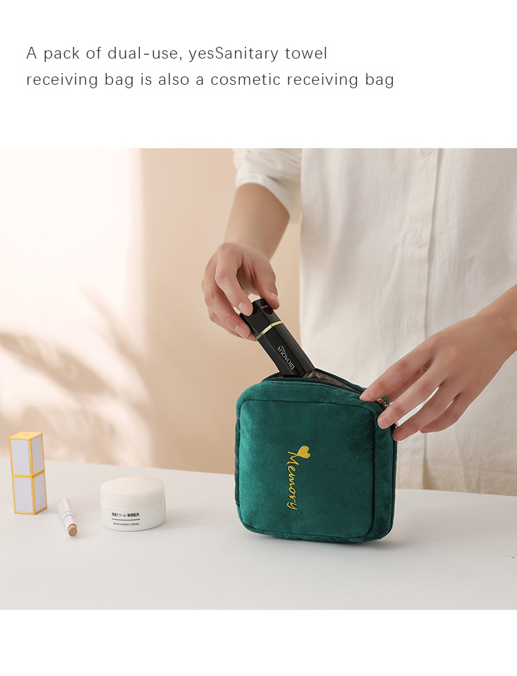Sanitary Pads Sanitary Napkin Storage Bag Portable Coin Purse with Handle Pads Bag Sundries Storage Bag Stall Storage Bag