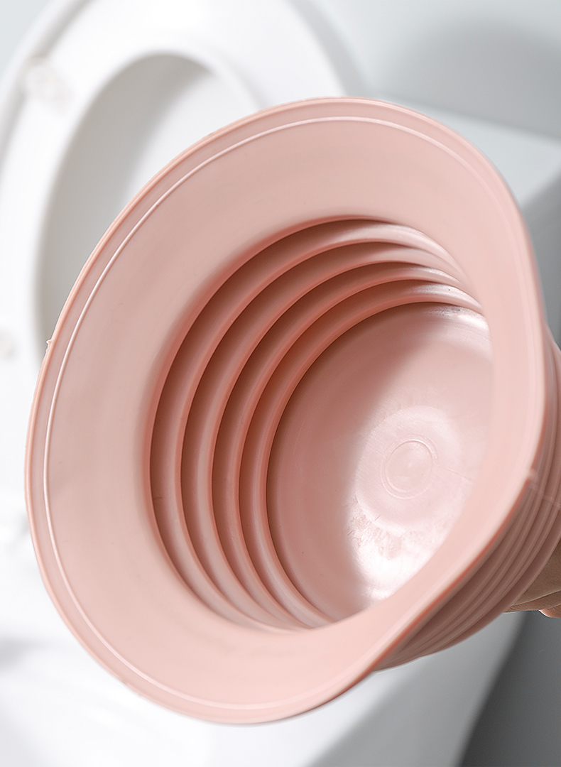 toilet plunger through the Toilet Sewer Gadget Blocked Toilet Toilet Plunger Suction Cup Tool