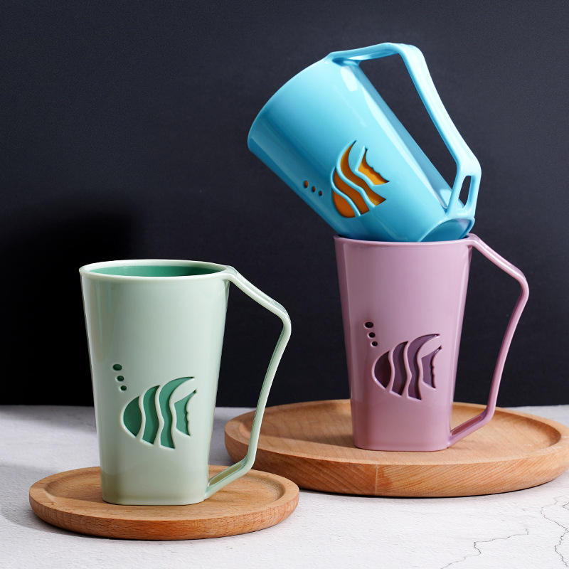 Creative gargle cup simple toothbrush cup toilet brush cup household couples wash gargle cup toothjar cup booth