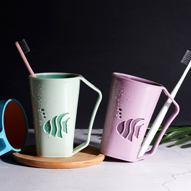 Creative gargle cup simple toothbrush cup toilet brush cup household couples wash gargle cup toothjar cup booth