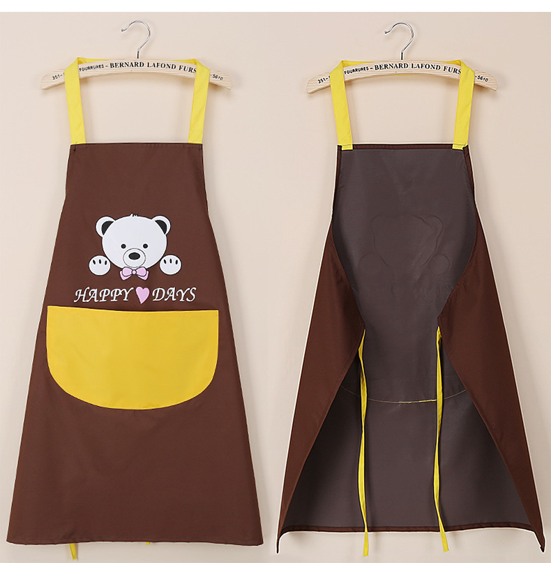 Kitchen Apron Waterproof Dirty Hand Cleaning Home Waist Korean Creative Cute Bear Halter Hand Cleaning Towel Apron Whole Kitchen Apron Waterproof Dirty Hand Cleaning Home Waist Korean Creative Cute Bear Halter Hand Cleaning Towel Apron Whole