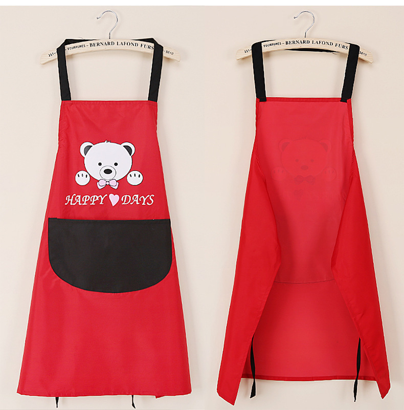 Kitchen Apron Waterproof Dirty Hand Cleaning Home Waist Korean Creative Cute Bear Halter Hand Cleaning Towel Apron Whole Kitchen Apron Waterproof Dirty Hand Cleaning Home Waist Korean Creative Cute Bear Halter Hand Cleaning Towel Apron Whole