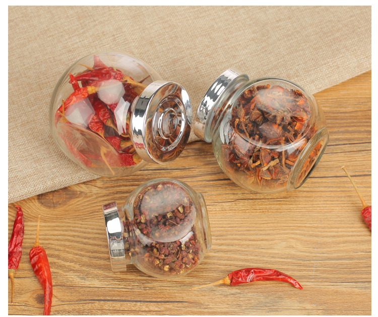 Glass Seasoning Bottle Storage Jar Flat Drum Glass Bottle Transparent Glass Bottle Candy Bottle Tea Jar Sucrier Sealed Jar Glass Seasoning Bottle Storage Jar Flat Drum Glass Bottle Transparent Glass Bottle Candy Bottle Tea Jar Sucrier Sealed Jar