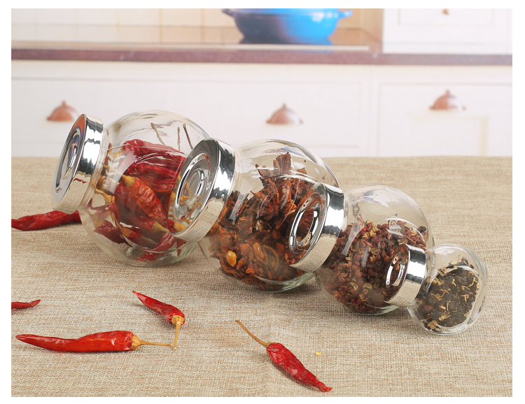 Glass Seasoning Bottle Storage Jar Flat Drum Glass Bottle Transparent Glass Bottle Candy Bottle Tea Jar Sucrier Sealed Jar Glass Seasoning Bottle Storage Jar Flat Drum Glass Bottle Transparent Glass Bottle Candy Bottle Tea Jar Sucrier Sealed Jar