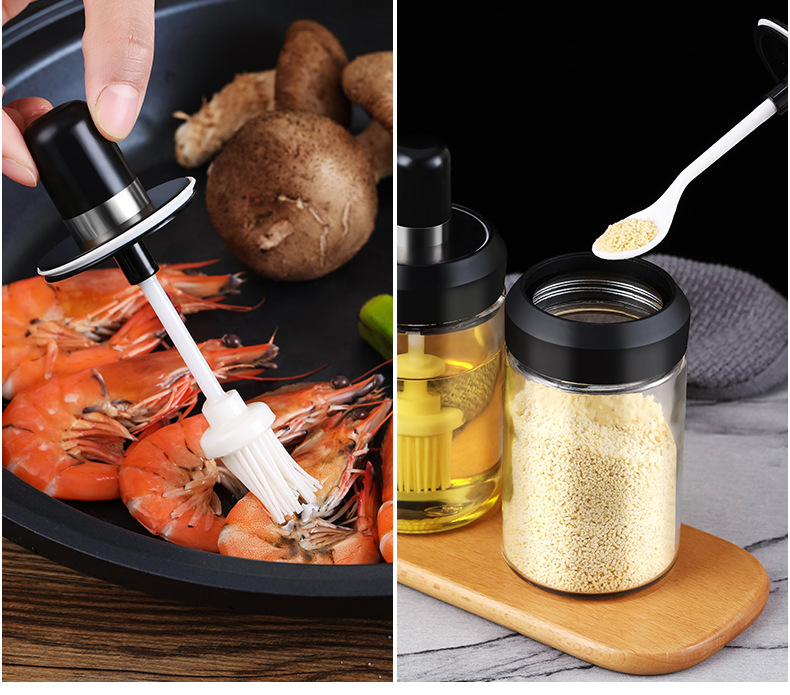 Integrated Seasoning Jar Glass Seasoning Box Seasoning Bottle Seasoning Bottle Stainless Steel Seasoning Jar Seasoning Box Oil Pot Integrated Seasoning Jar Glass Seasoning Box Seasoning Bottle Seasoning Bottle Stainless Steel Seasoning Jar Seasoning Box Oil Pot