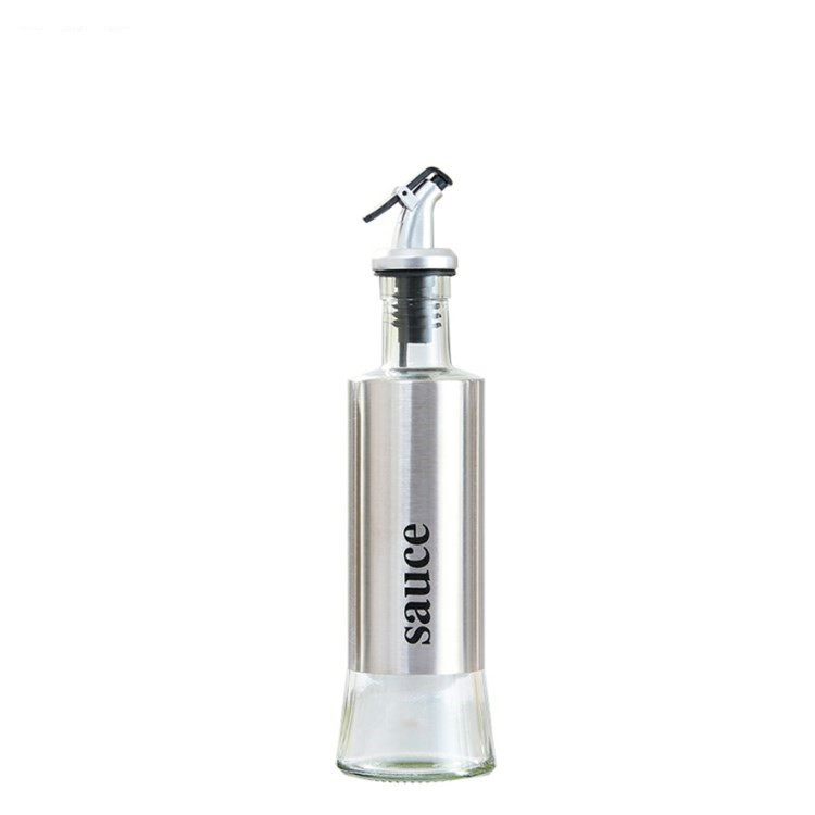 Manufacturers direct creative glass oil control bottle leakproof oil can soy sauce vinegar bottle seasoning bottle kitchen supplies custom LOGO