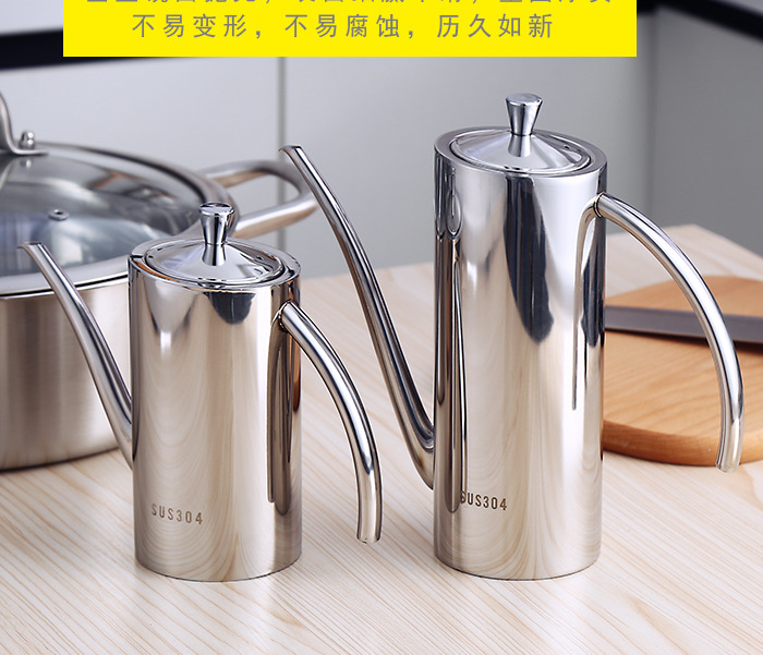 oil pot kitchen with soy oil bottle seasoning bottle sesame oil bottle vinegar pot leakproof large capacity oil tank