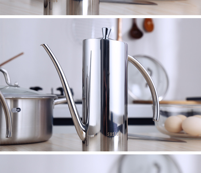 oil pot kitchen with soy oil bottle seasoning bottle sesame oil bottle vinegar pot leakproof large capacity oil tank