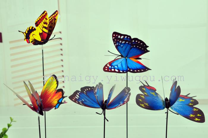 【 9 double - layer butterfly vase insert 】 the new 2014 imitation butterfly decorative arts and crafts wholesale sales refrigerator paste 【 9 double - layer butterfly vase insert 】 the new 2014 imitation butterfly decorative arts and crafts wholesale sales refrigerator paste