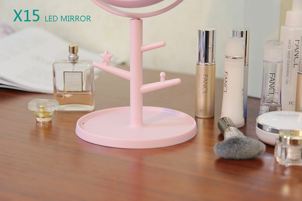 Creative Desktop Storage Led Make-up Mirror Rabbit Ears USB Charging Touch Dressing Mirror Desktop Beauty Mirror with Light Creative Desktop Storage Led Make-up Mirror Rabbit Ears USB Charging Touch Dressing Mirror Desktop Beauty Mirror with Light