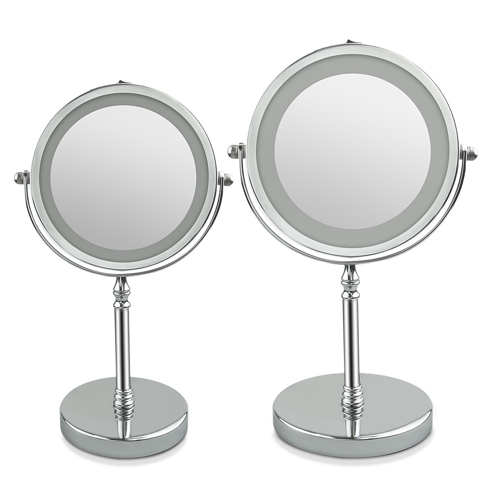 Desktop Gift Mirror Led Make-up Mirror Double Mirror 5 Times Magnification Desktop Makeup Mirror with Light 7 Inch LED Dressing Mirror Desktop Gift Mirror Led Make-up Mirror Double Mirror 5 Times Magnification Desktop Makeup Mirror with Light 7 Inch LED Dressing Mirror