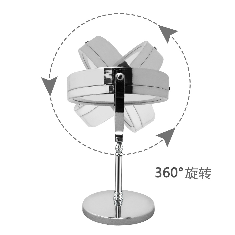 Desktop Gift Mirror Led Make-up Mirror Double Mirror 5 Times Magnification Desktop Makeup Mirror with Light 7 Inch LED Dressing Mirror