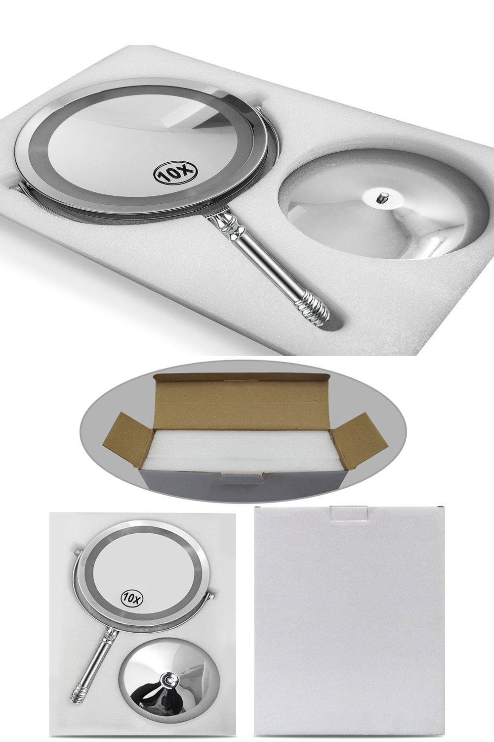 Desktop Gift Mirror Led Make-up Mirror Double Mirror 5 Times Magnification Desktop Makeup Mirror with Light 7 Inch LED Dressing Mirror Desktop Gift Mirror Led Make-up Mirror Double Mirror 5 Times Magnification Desktop Makeup Mirror with Light 7 Inch LED Dressing Mirror