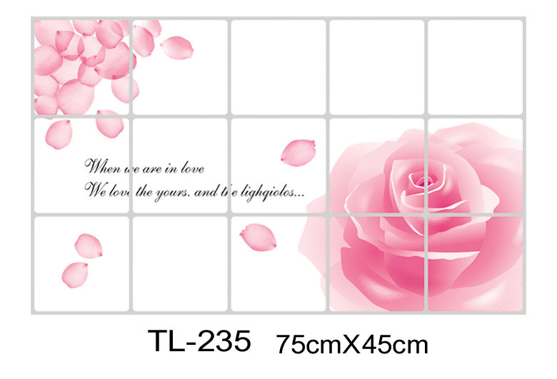 Kitchen Bench Kitchen Greaseproof Stickers Tile Sticker Bathroom Bathroom Decorative Wall Stickers Waterproof Wallpaper Self-Adhesive Creative Decoration