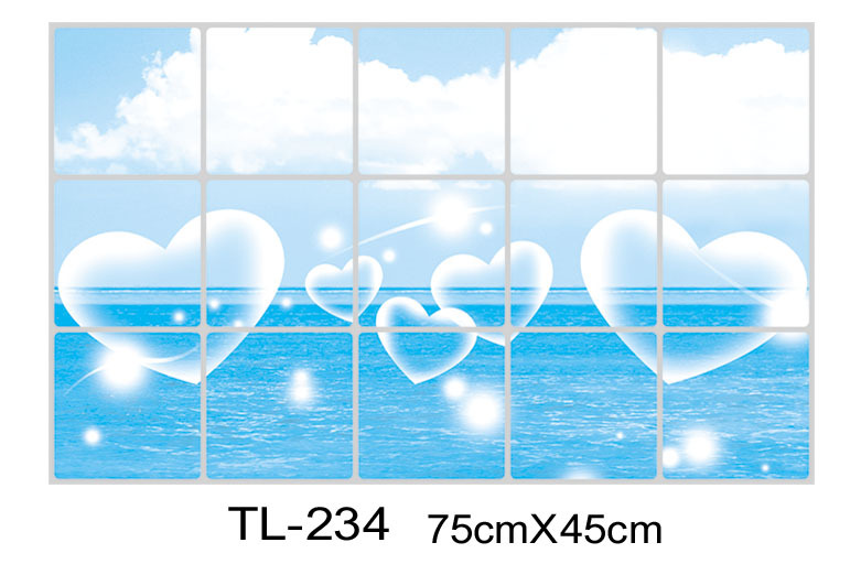 Kitchen Bench Kitchen Greaseproof Stickers Tile Sticker Bathroom Bathroom Decorative Wall Stickers Waterproof Wallpaper Self-Adhesive Creative Decoration