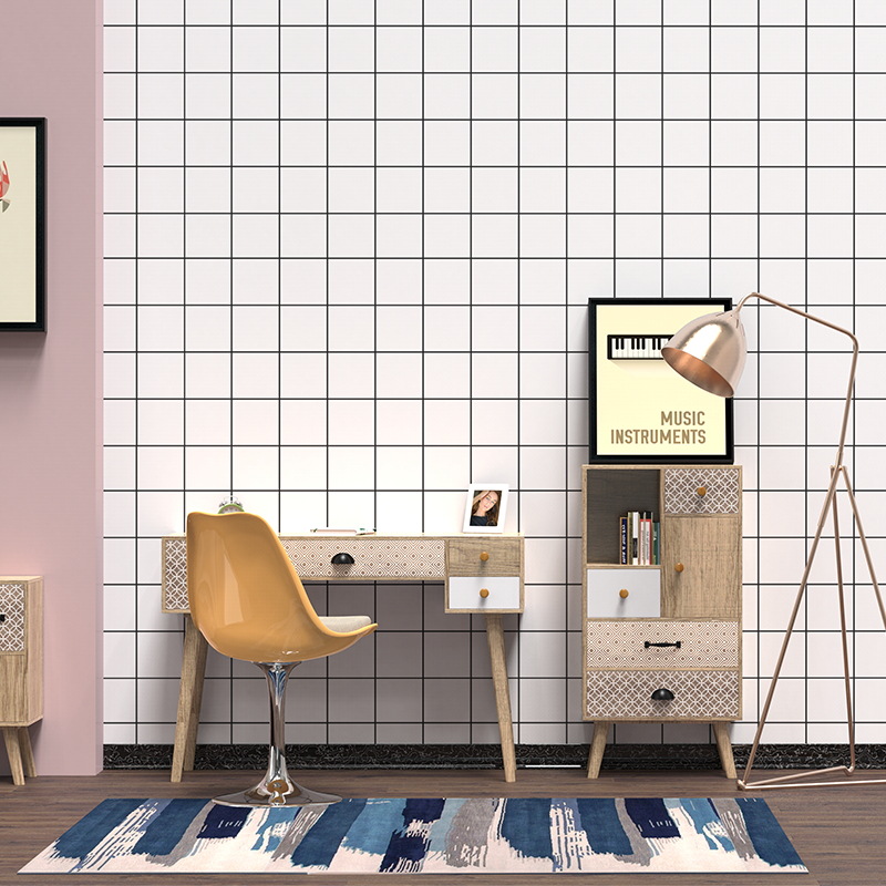 Self-Adhesive Wallpaper Waterproof Solid Color Renovation Stickers Bedroom Living Room Bedroom Shop Decorative Wallpaper