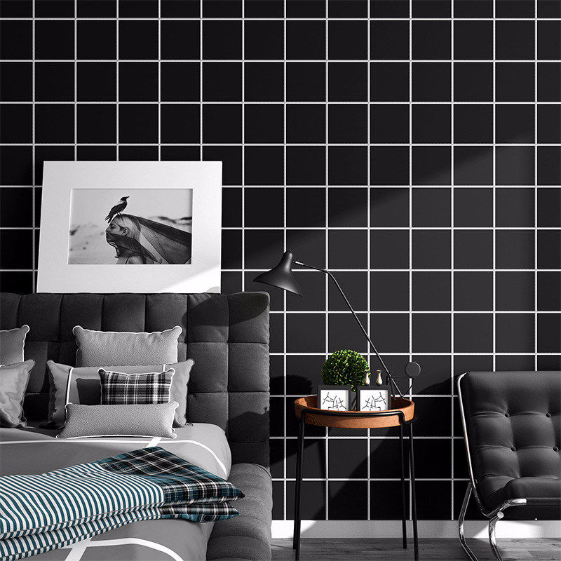 Self-Adhesive Wallpaper Waterproof Solid Color Renovation Stickers Bedroom Living Room Bedroom Shop Decorative Wallpaper