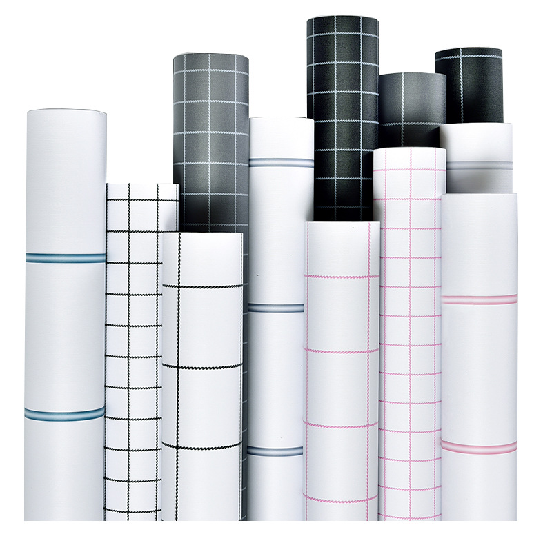 Self-Adhesive Wallpaper Waterproof Solid Color Renovation Stickers Bedroom Living Room Bedroom Shop Decorative Wallpaper