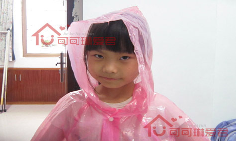 Korean Style Disposable Children's Raincoat Thickened Collar Drawstring Sleeves Elastic Outdoor Children Pupil Raincoat Wholesale