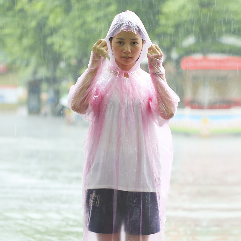 Travel disposable raincoat thickening adult outdoor raincoat travel men and women disposable poncho