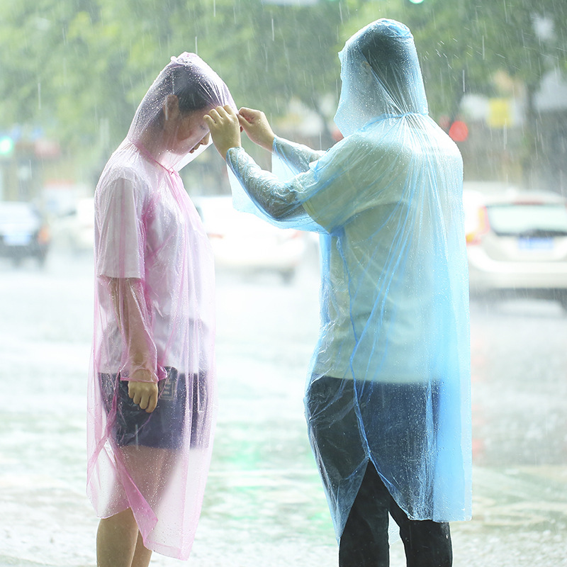 Travel disposable raincoat thickening adult outdoor raincoat travel men and women disposable poncho