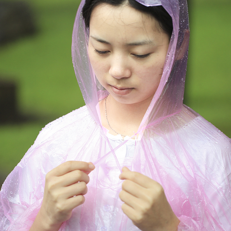 Travel disposable raincoat thickening adult outdoor raincoat travel men and women disposable poncho