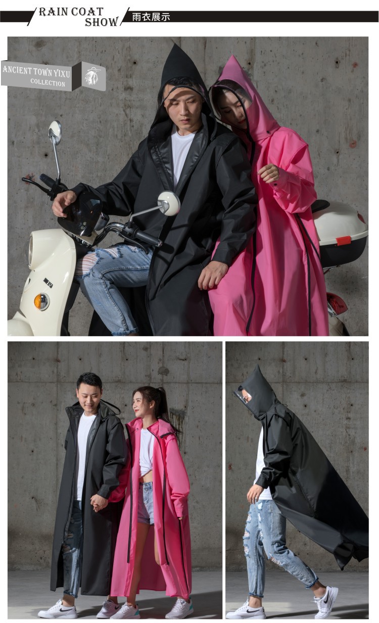 Guzhen Yixu whole body as EVA riding Poncho high with a long adult backpack multi-functional Raincoat Guzhen Yixu whole body as EVA riding Poncho high with a long adult backpack multi-functional Raincoat