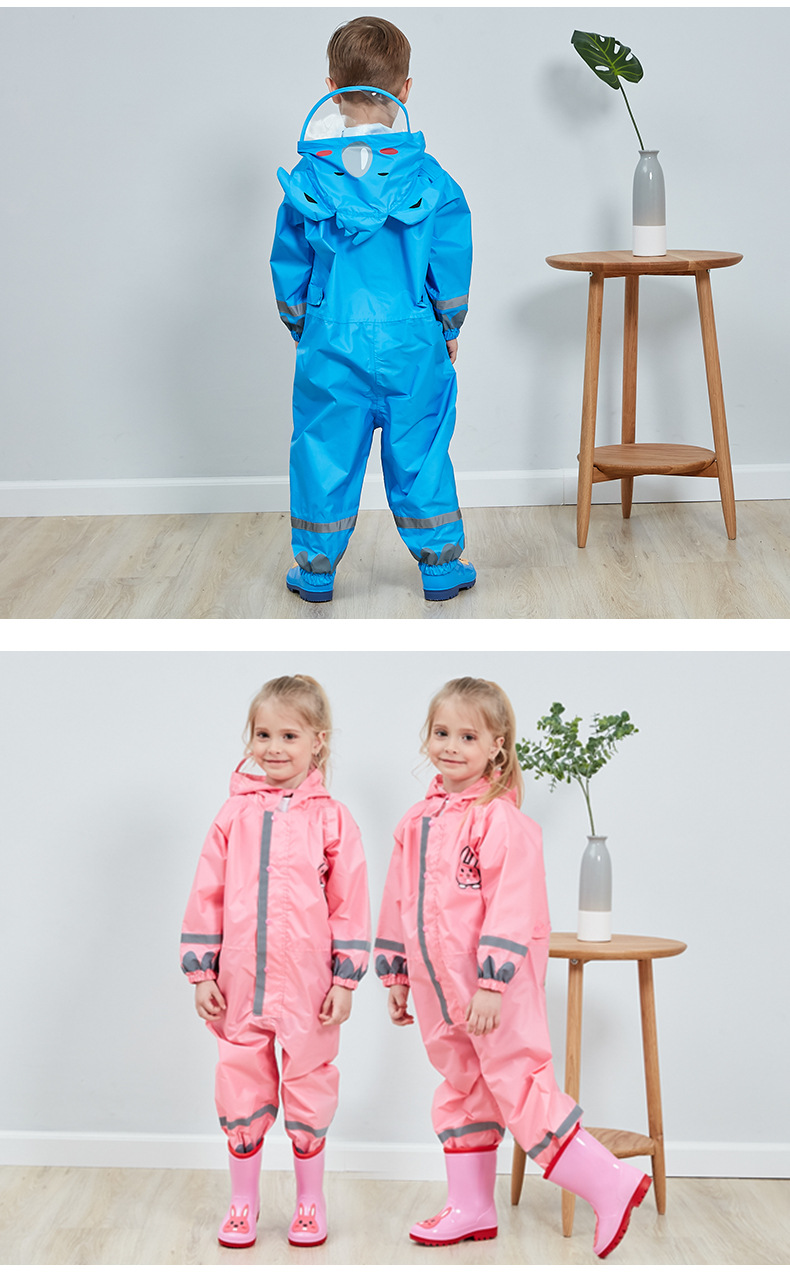 Cross-Border Supply Stereo Boy Baby Child Conjoined Raincoat Girl Lightweight Hooded Child Poncho Cross-Border Supply Stereo Boy Baby Child Conjoined Raincoat Girl Lightweight Hooded Child Poncho