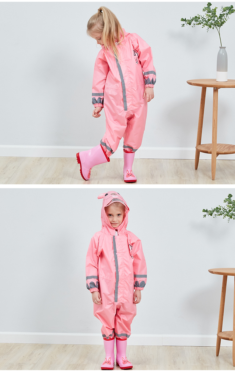 Cross-Border Supply Stereo Boy Baby Child Conjoined Raincoat Girl Lightweight Hooded Child Poncho Cross-Border Supply Stereo Boy Baby Child Conjoined Raincoat Girl Lightweight Hooded Child Poncho