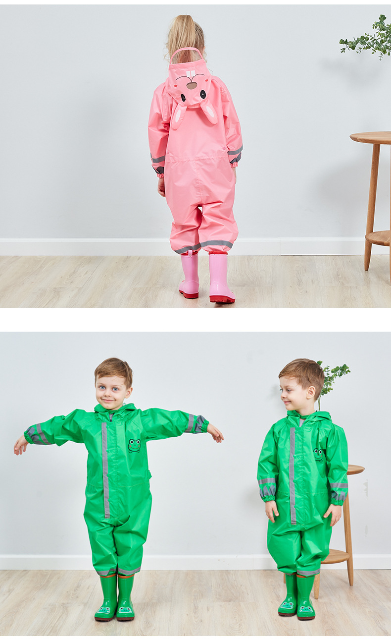 Cross-Border Supply Stereo Boy Baby Child Conjoined Raincoat Girl Lightweight Hooded Child Poncho Cross-Border Supply Stereo Boy Baby Child Conjoined Raincoat Girl Lightweight Hooded Child Poncho