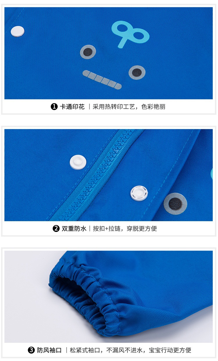 Oxford Cloth Children's Raincoat with Space for Schoolbag Boys and Girls Primary School Environmental Protection Poncho Oxford Cloth Children's Raincoat with Space for Schoolbag Boys and Girls Primary School Environmental Protection Poncho