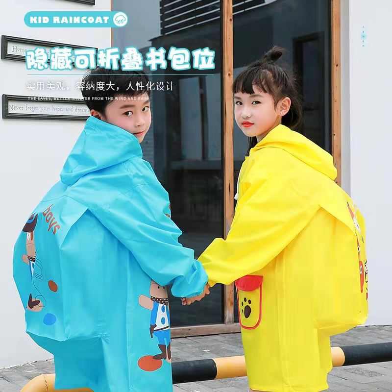 Factory Children's Raincoat Children's Poncho Polyester Fabric Student Outdoor Backpack Raincoat Suit Hiking Rain Gear Factory Children's Raincoat Children's Poncho Polyester Fabric Student Outdoor Backpack Raincoat Suit Hiking Rain Gear