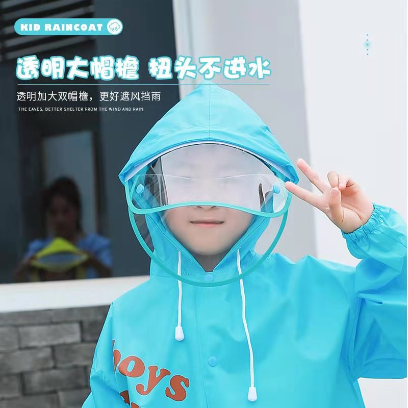 Factory Children's Raincoat Children's Poncho Polyester Fabric Student Outdoor Backpack Raincoat Suit Hiking Rain Gear Factory Children's Raincoat Children's Poncho Polyester Fabric Student Outdoor Backpack Raincoat Suit Hiking Rain Gear