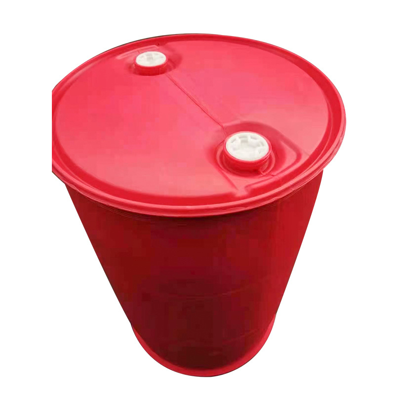 Food Grade Thick Plastic Bucket 200L Double Ring Plastic Barrel Red Chemical Bucket Gasoline Diesel Packing Case Wholesale