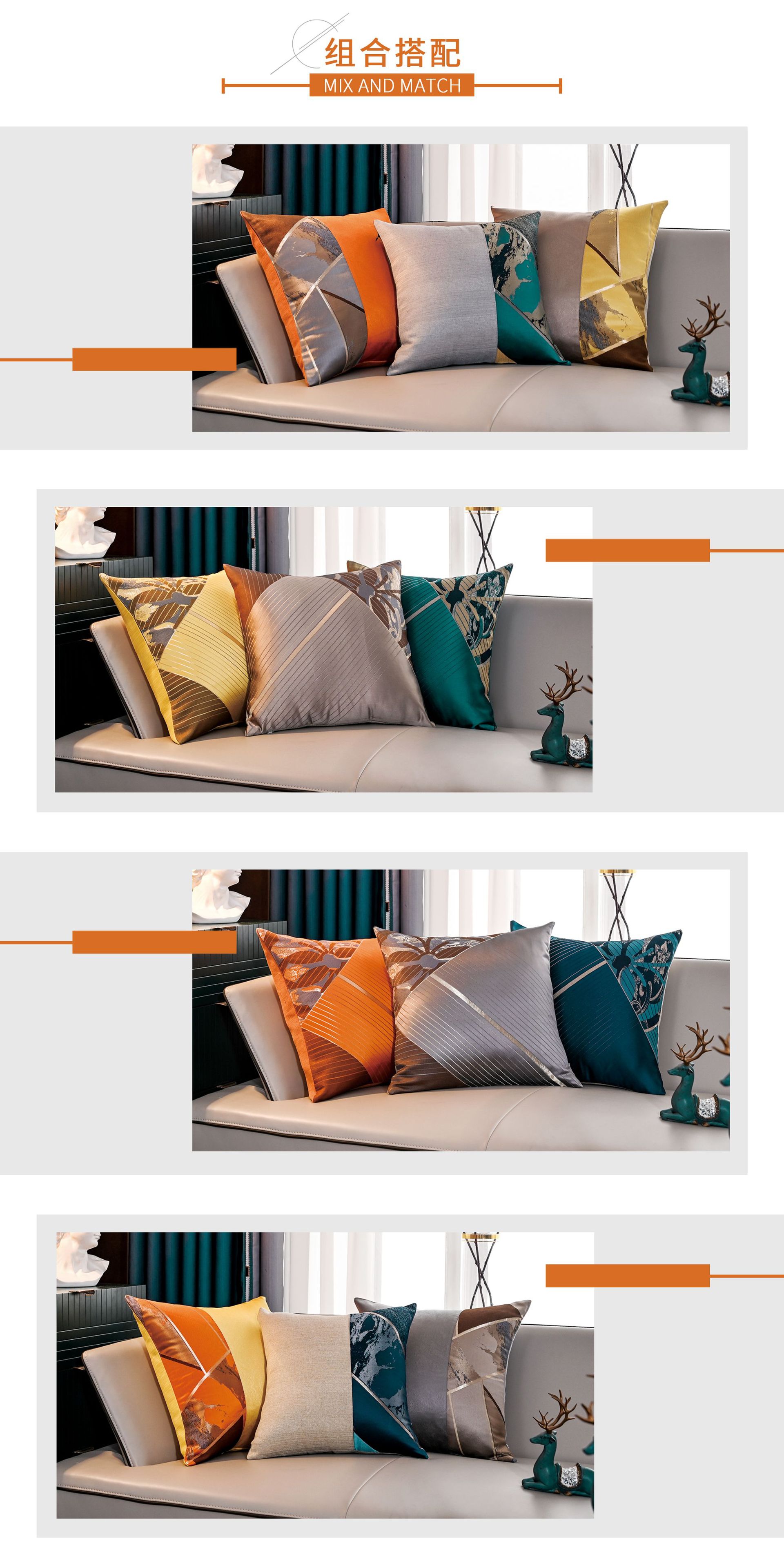 Factory Direct Supply High-End Stitching High-Precision Jacquard Pillow Home Soft Decoration Hall Sofa Cushion Pillow Case Factory Direct Supply High-End Stitching High-Precision Jacquard Pillow Home Soft Decoration Hall Sofa Cushion Pillow Case